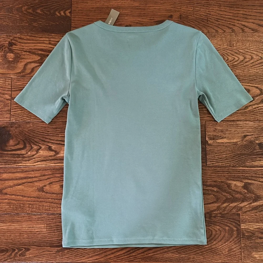 J.Crew Slim perfect T-shirt Green Small - Picture 4 of 9
